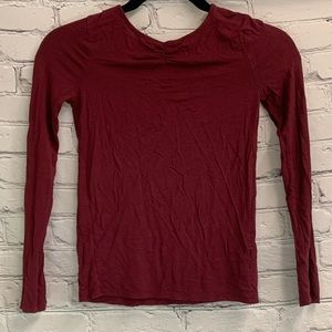 5/$20 Kids Girls Art Class Long Sleeve Shirt Burgandy Size M (7/8)